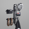 A ProFlex Rack and GearMate system n a grey background. 