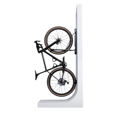 A ProFlex Bike Rack designed to hold a bike securely against a wall.